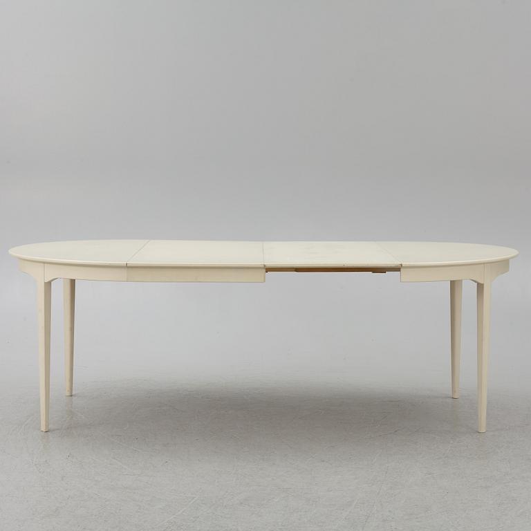 Carl Malmsten, dining table, 2 armchairs, 4 chairs, "Talavid", Waggeryd's Furniture Factory, second half of the 20th century.