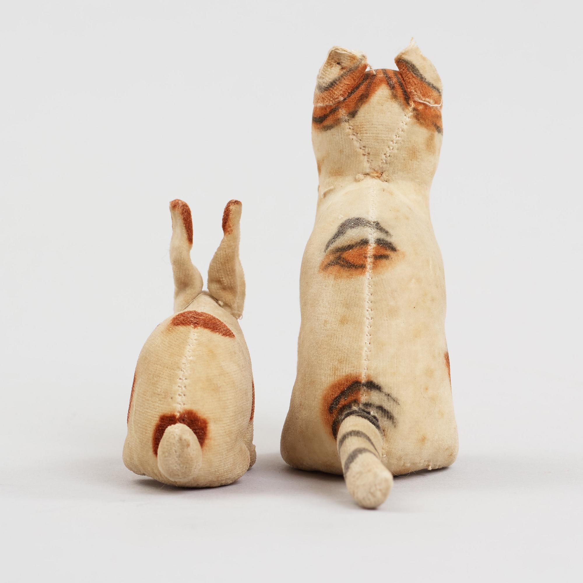 two STEIFF animals, Germany 1902-1918.