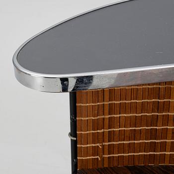 Bar counter and three chairs, 1970s.