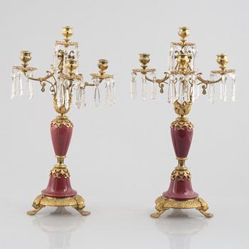 A pair of candelabra, circa 1900.