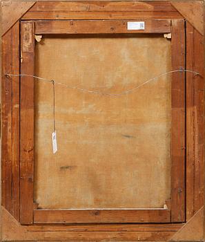 OKÄND KONSTNÄR, olja på duk, signerad A G Hallberg, 1900-talets första hälft.