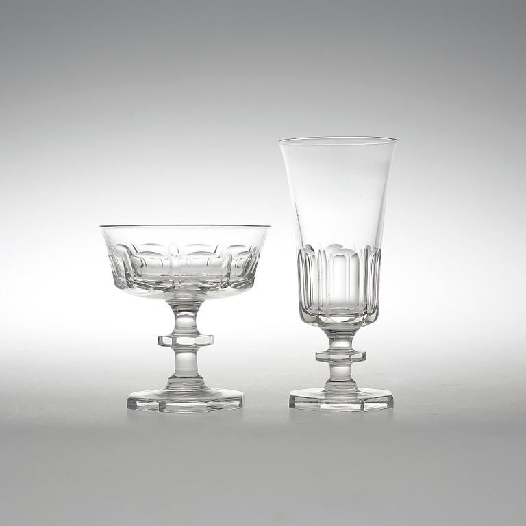 CHAMPAGNE- OCH VINGLAS, 24, "Hamra", Elis Bergh, Kosta.