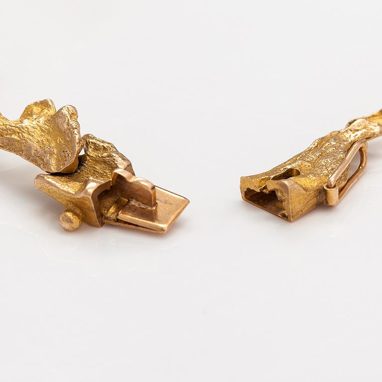 Björn Weckström, "Orchid psychedelic"A 14K gold bracelet . Lapponia 1971.