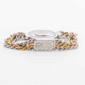 CHOPARD WRISTWATCH, 18K gold and whitegold, brilliant and single-cut diamonds 1,18 ct in total, 22 mm, quartz movement.