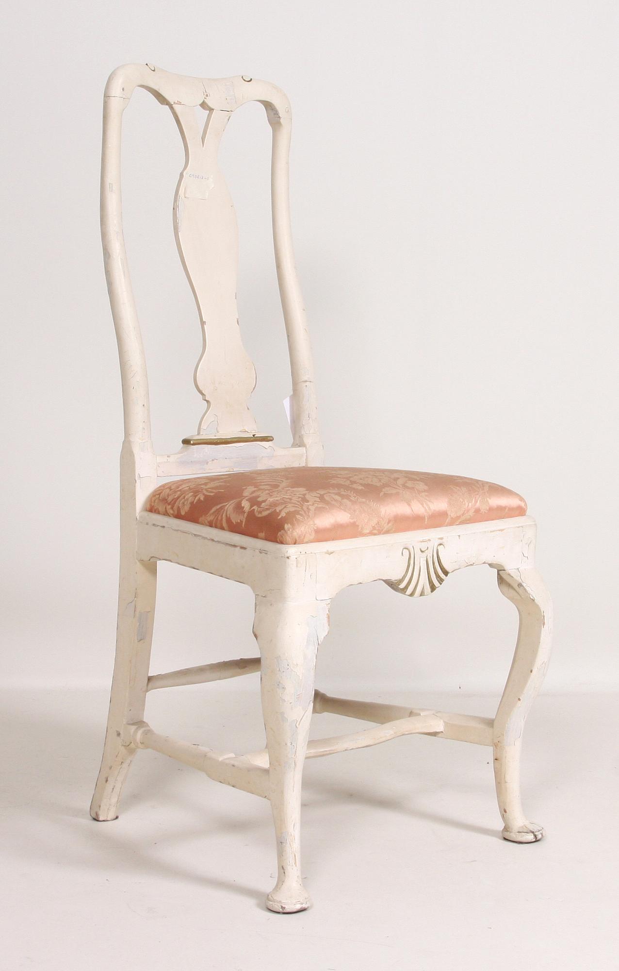 STOLAR, ett par, senbarock, 1700-tal.