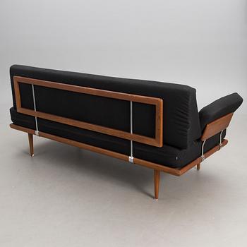 A three piece Danish 'Minerva' sofa suite with a table for France & Son, 1950s/1960s.