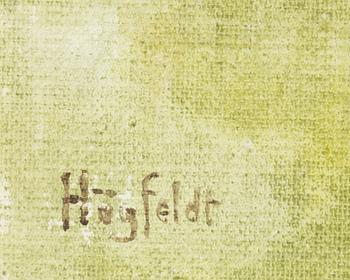 Robert Högfeldt, oil on canvas/panel, signed.