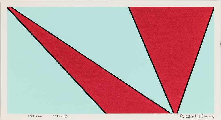 OLLE BAERTLING, färgserigrafi, 1956-68, signerad och numrerad 284/300.