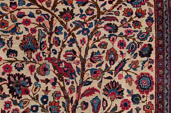 A carpet, semi-antique, Mashad/Moud, ca 431 x 324 cm.