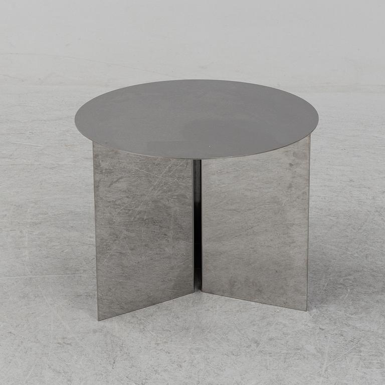 A HAY "Slit table" round mirror side table, Denmark.