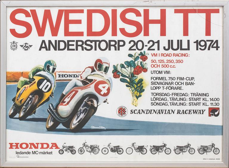 AFFISCHER, 3 st, 1971, 1973 och 1974.