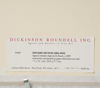 Edvard Munch, "Summer night / Inger on the Beach".