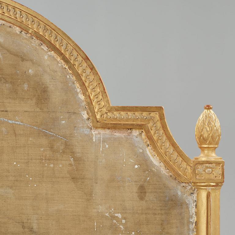 A Gustavian late 18th century bed and canopy.