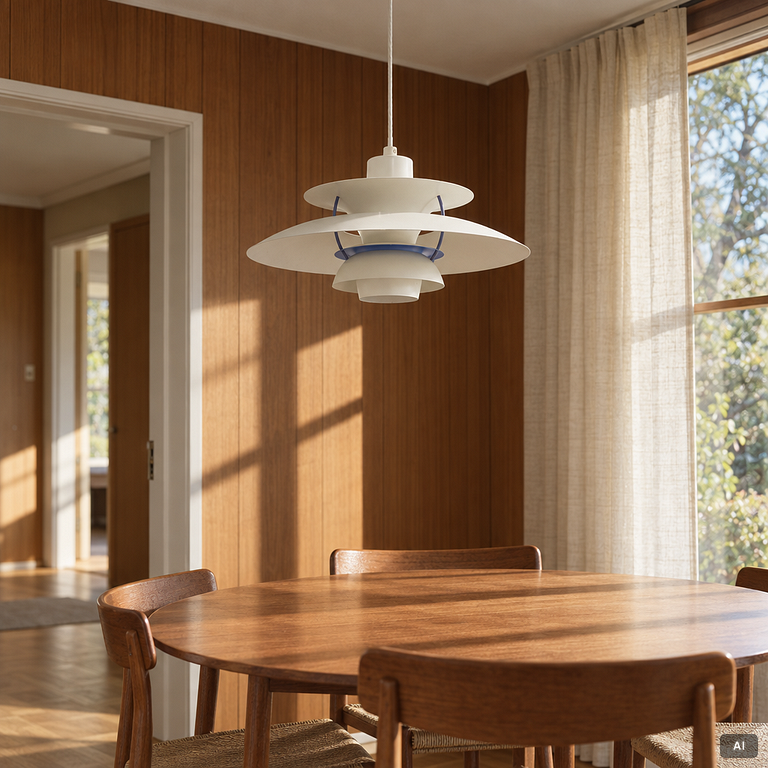 Poul Henningsen, Pendant lamp, “PH-5”, Louis Poulsen, Denmark.