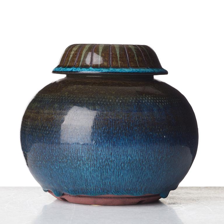 Wilhelm Kåge, a "Farsta" stoneware vase, Gustavsberg studio, Sweden 1959.