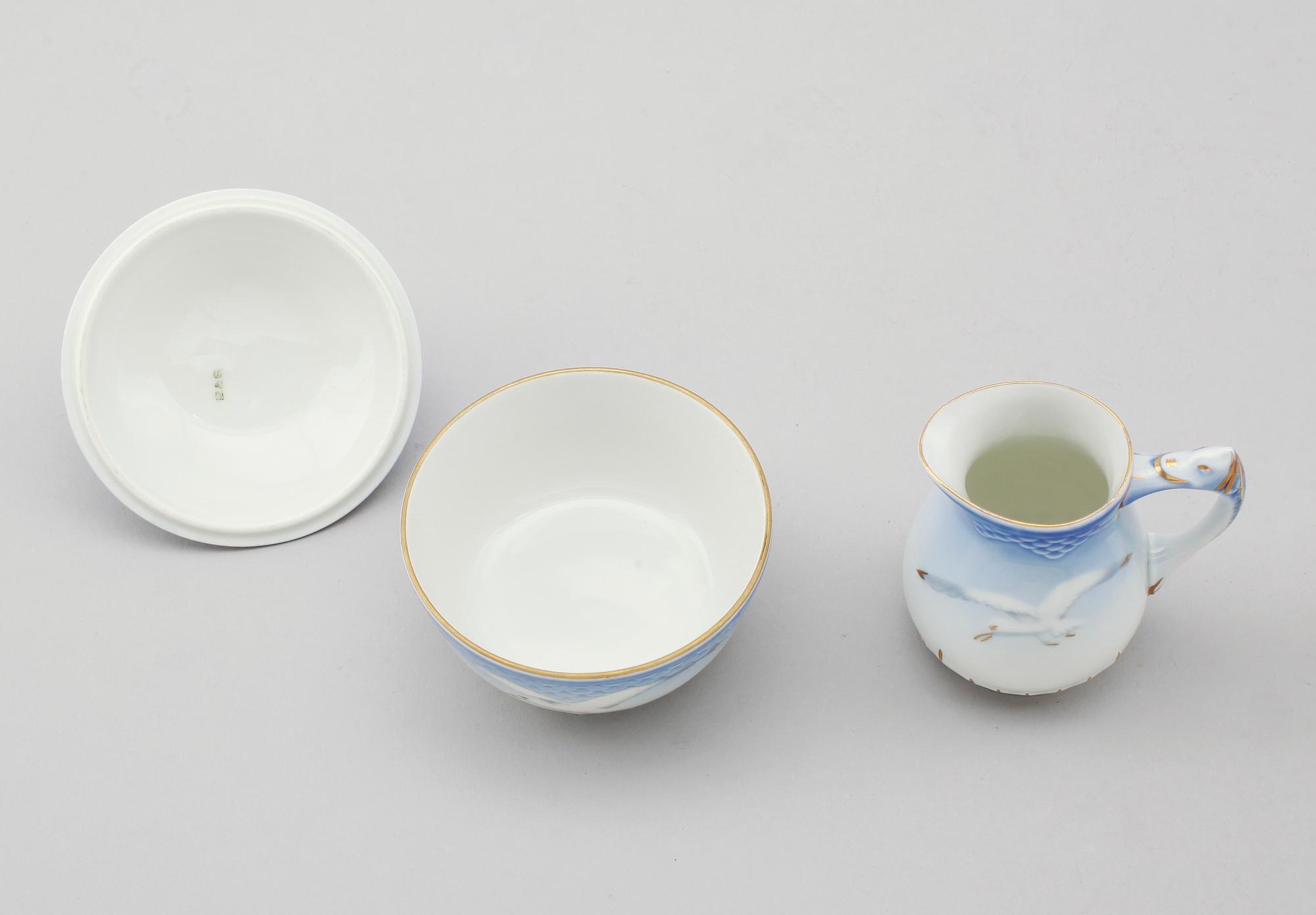 KAFFESERVIS, 27 delar, porslin, "Måsen", Bing & Gröndahl.