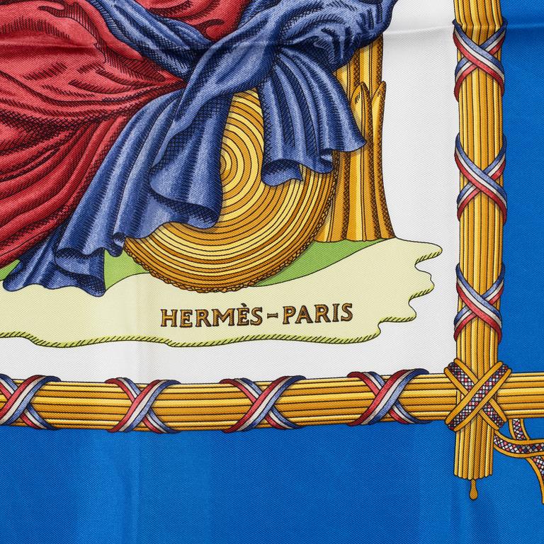 Hermès, scarf, "1789 Liberté Égalité Fraternité".