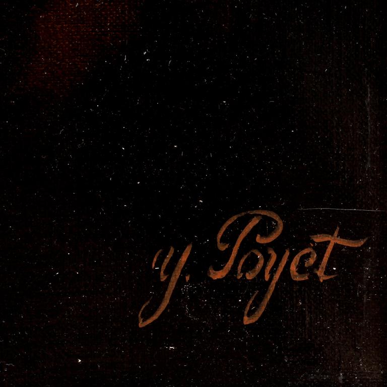 YVES POYET, Olja/akryl på duk. Signerad o daterad 1986.