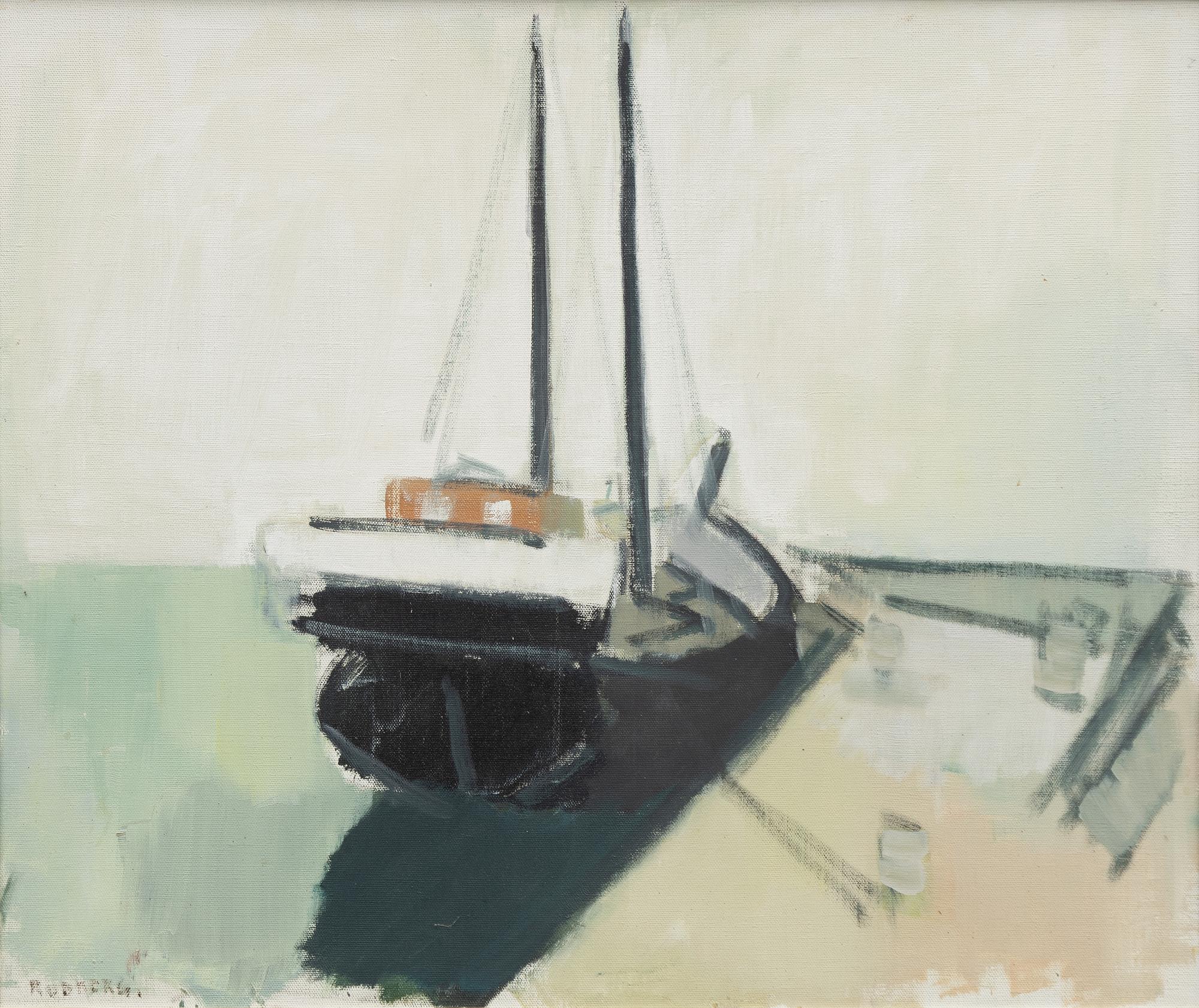 Gustav Rudberg, "Skuta i motljus".