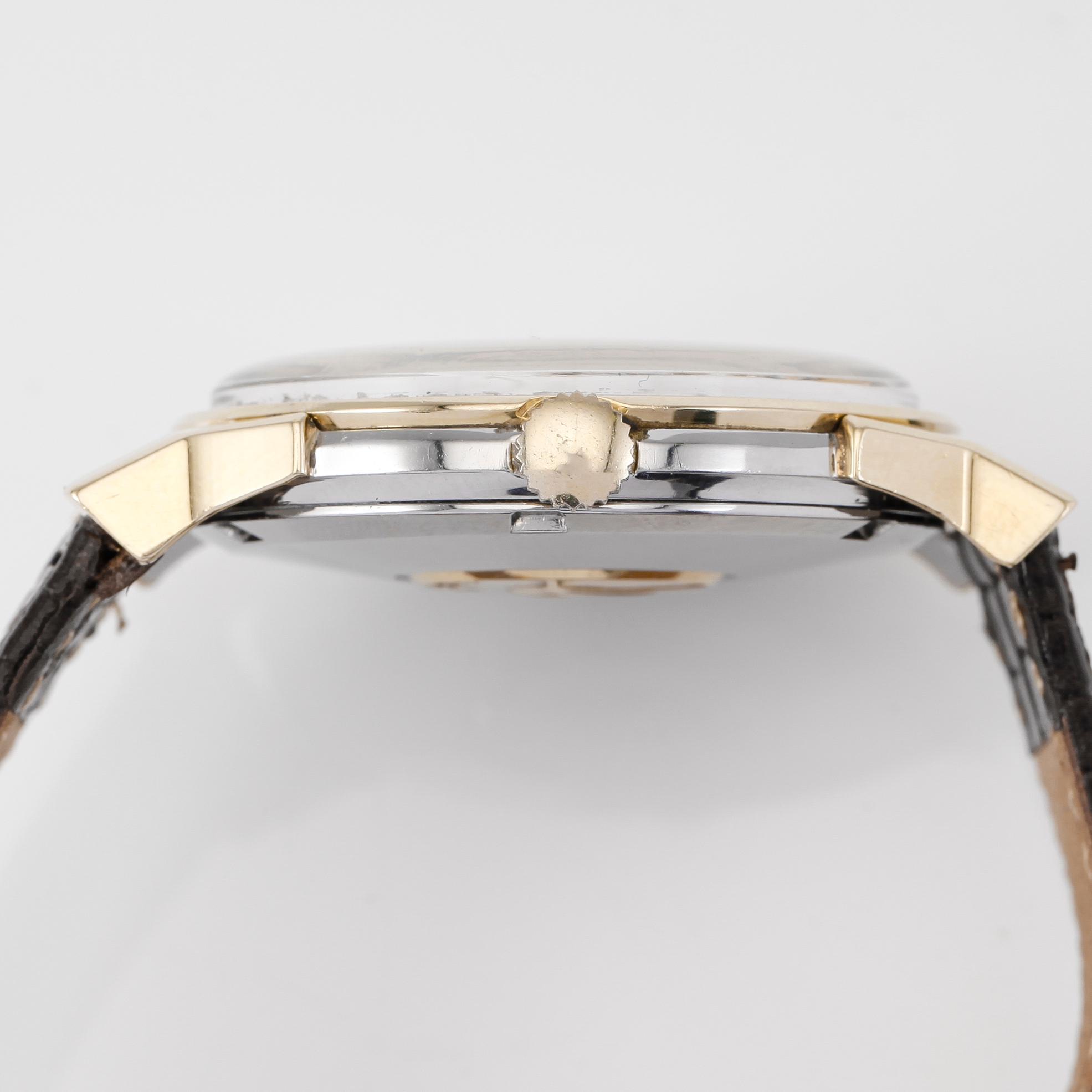 ARMBANDSUR, guld på stål, Omega Automatic Chronometer Officially Certified, Constellation, 1900-talets mitt.