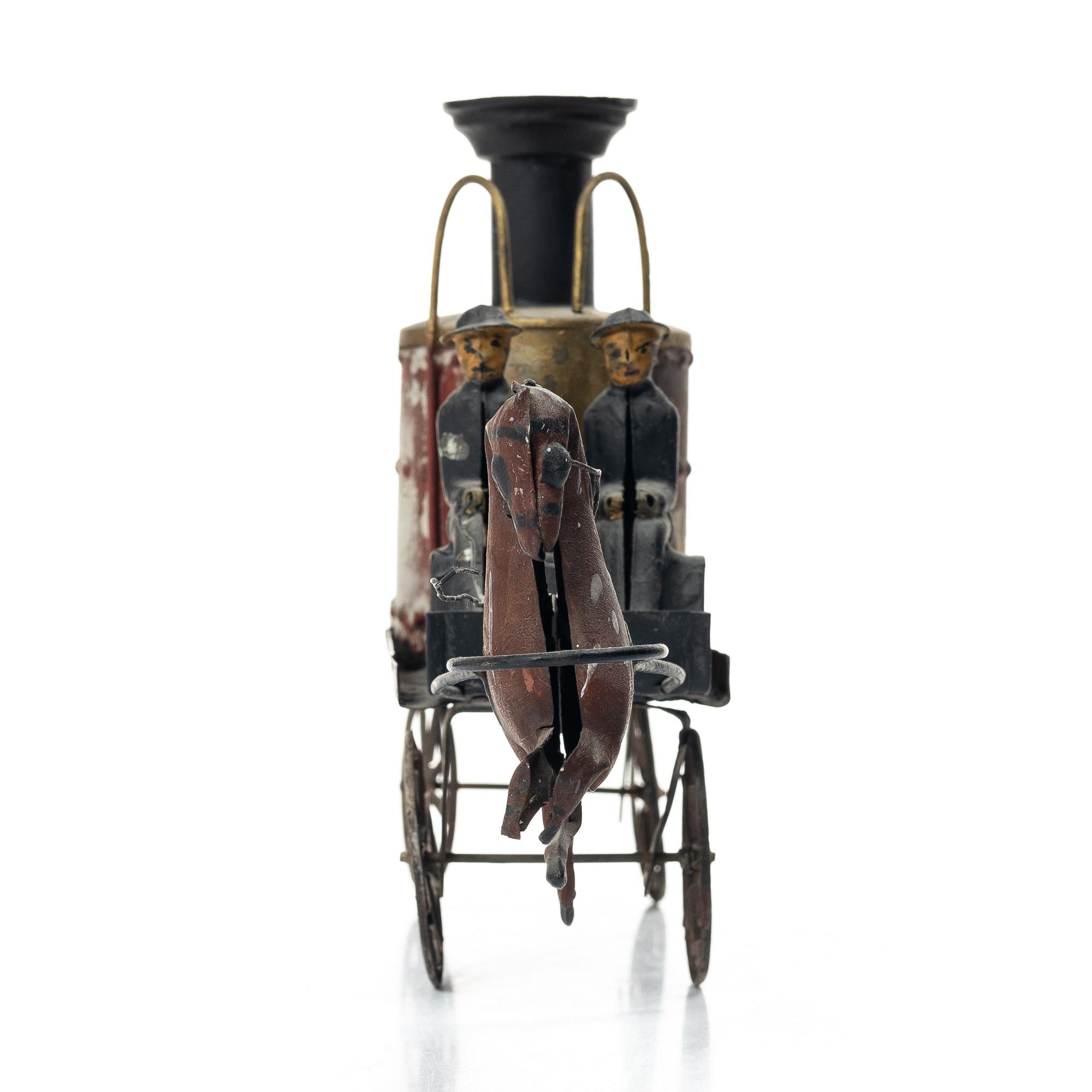 Hästdagen brandbil, troligen Charles Rossignol, Frankrike 1800-talets slut.