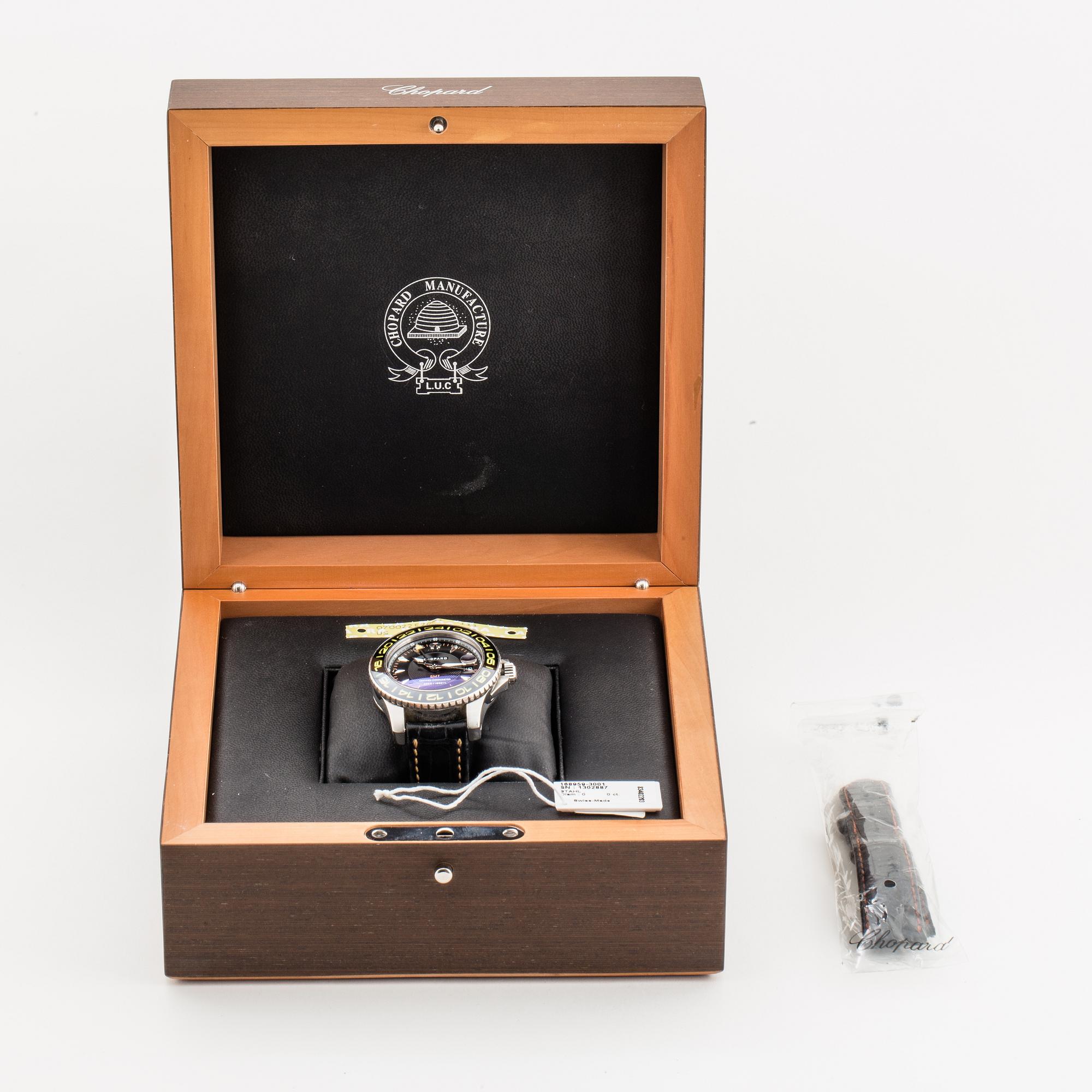 Chopard L.U.C Pro One GMT, wristwatch, 42 mm.
