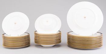 A Japanese 84-pcs Noritake porcelain coffee set and dinnerware from the end of the 20th Century.