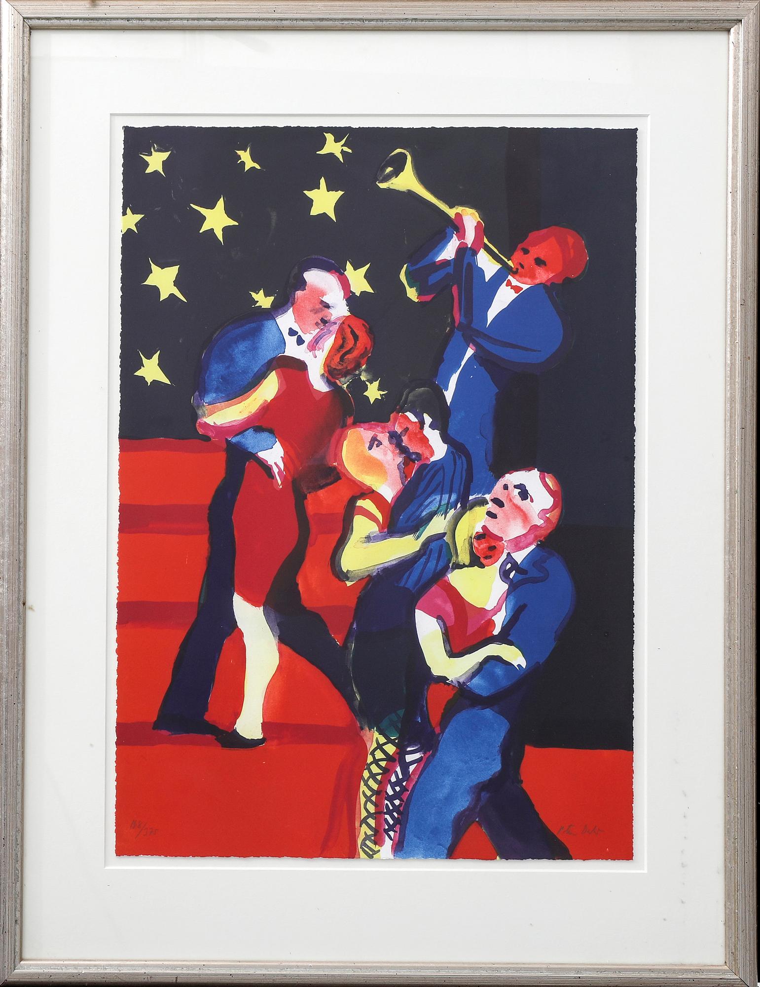 Peter Dahl, färglitografi signerad och numrerad 188/375.