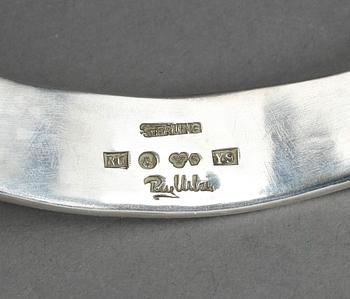 COLLIER, sterlingsilver, Ray Urban, Stockholm, 1973, vikt ca 134 gram.