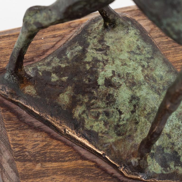 Torbjörn Forsberg, skulptur, brons, signerad. Daterad 1996. Höjd 16,5 cm.