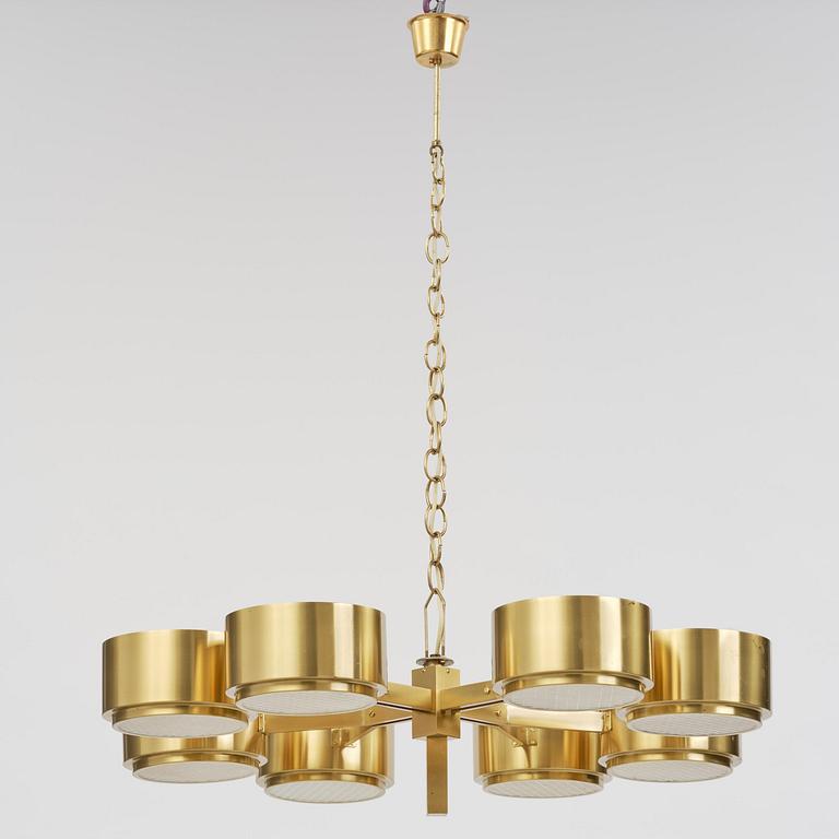 Hans-Agne Jakobsson, taklampa, modell "T 493/8", Hans-Agne Jakobsson AB, Markaryd, 1970-tal.