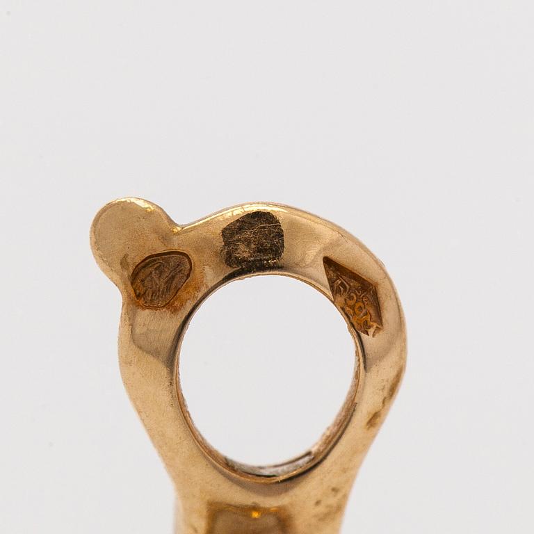 Van Cleef & Arpels, Örhängen, ett par, "Alhambra" 18K guld med pärlemor.