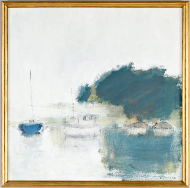 GUSTAV RUDBERG, olja på duk sign.