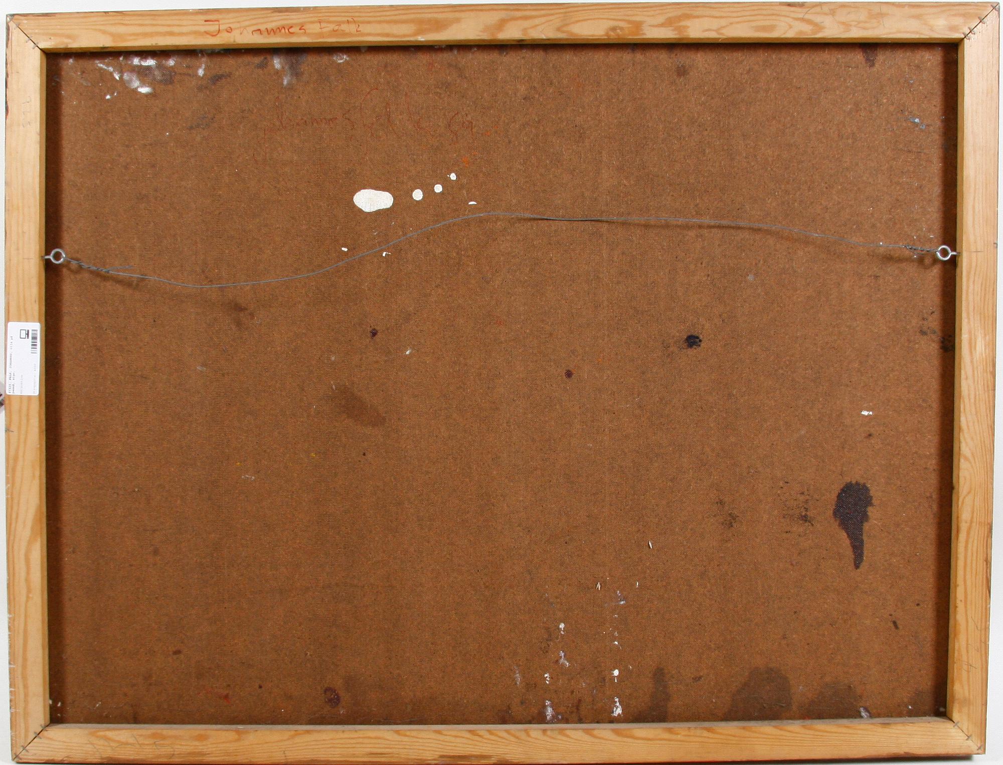 FALK, JOHANNES, olja på pannå.