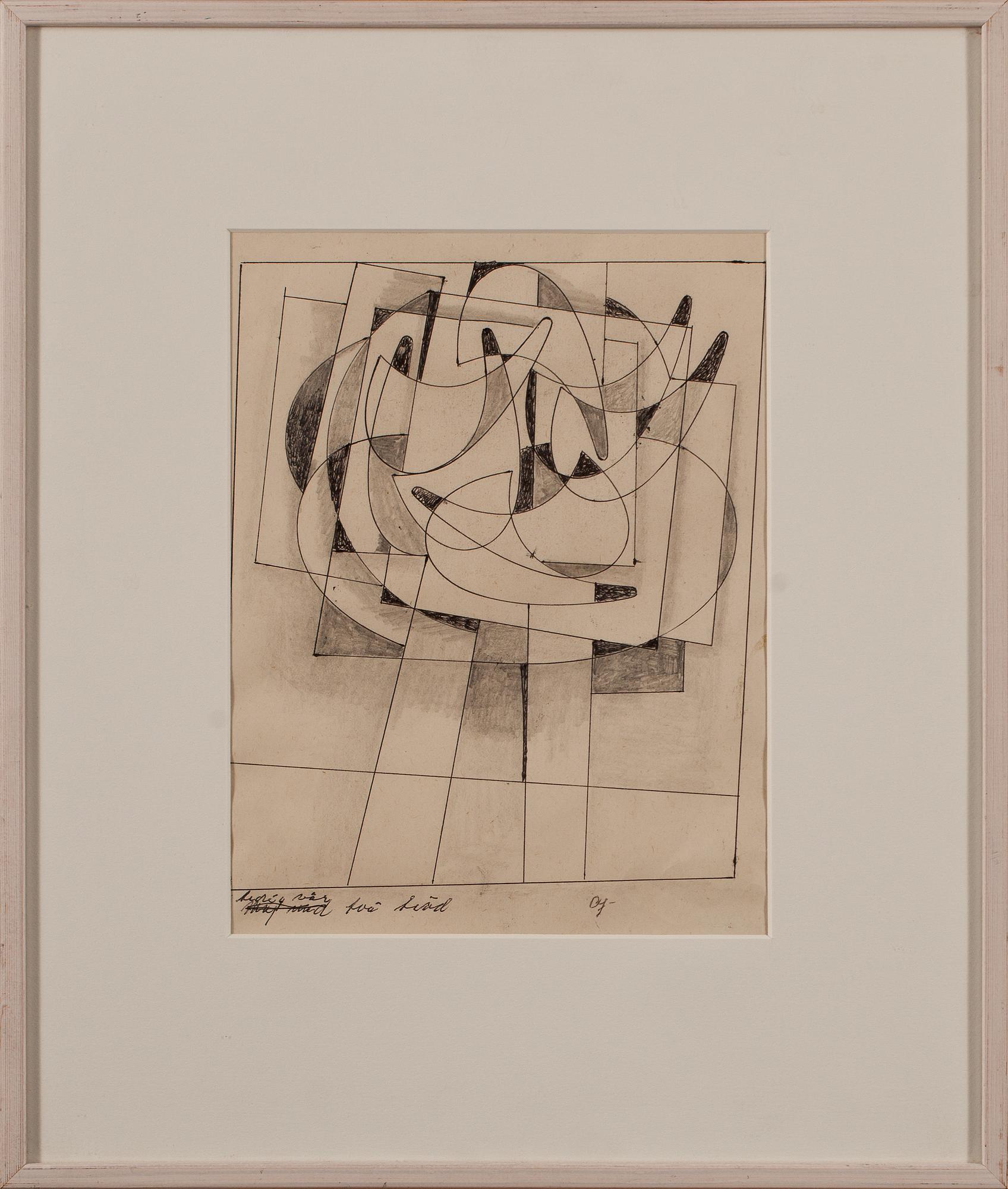 ALBERT JOHANSSON, 2 st, blandteknik, monogramsignerade, den ena daterad 1977.