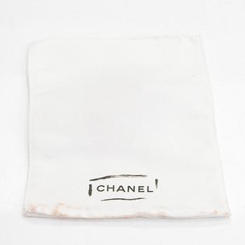 Chanel, A pair of gold coloured metal and imitation stone earrings. Marked Chanel 2 5 Made in France.