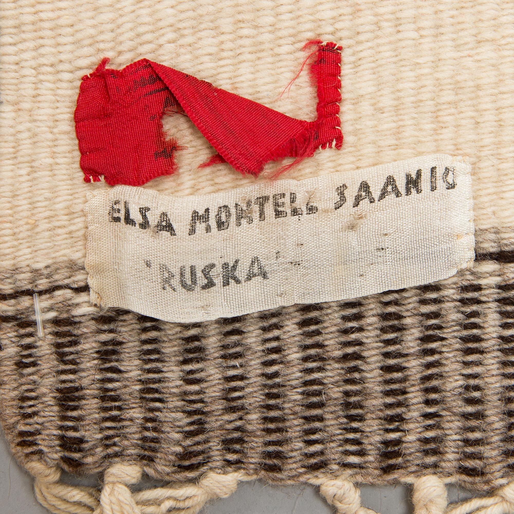 Elsa Montell-Saanio, s.k. Lapplands rana, Finland. Ca 202x130 cm.