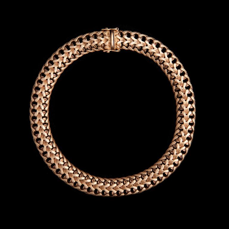 ARMKED, 14K guld. Vikt ca 18,9 g.