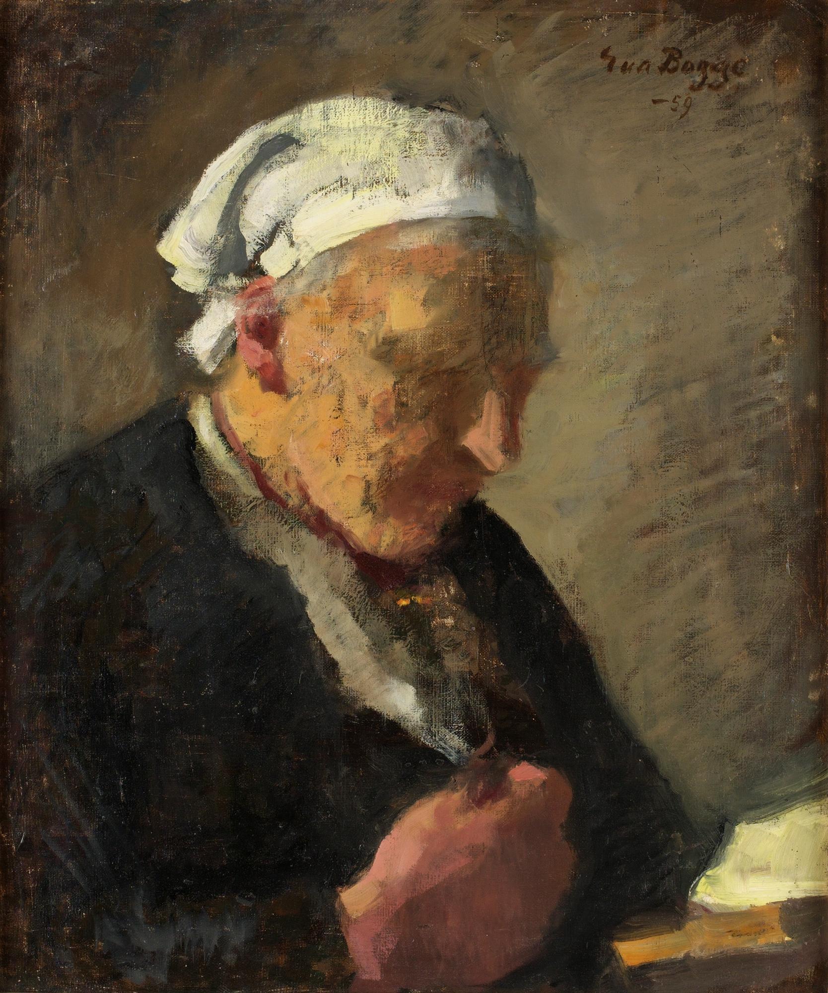 EVA BAGGE, olja på duk. Sign och dat -59.