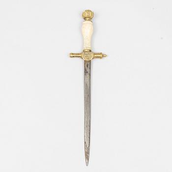 A Swedish officer's dagger, early 19th Century.