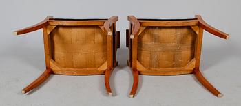 TABURETTER, 1 par, Karl Johan, 1800-tal.