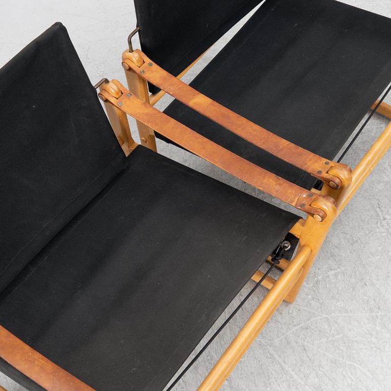 Bengt Ruda, armchairs, a pair, "Cicada", IKEA, second half of the 20th century.