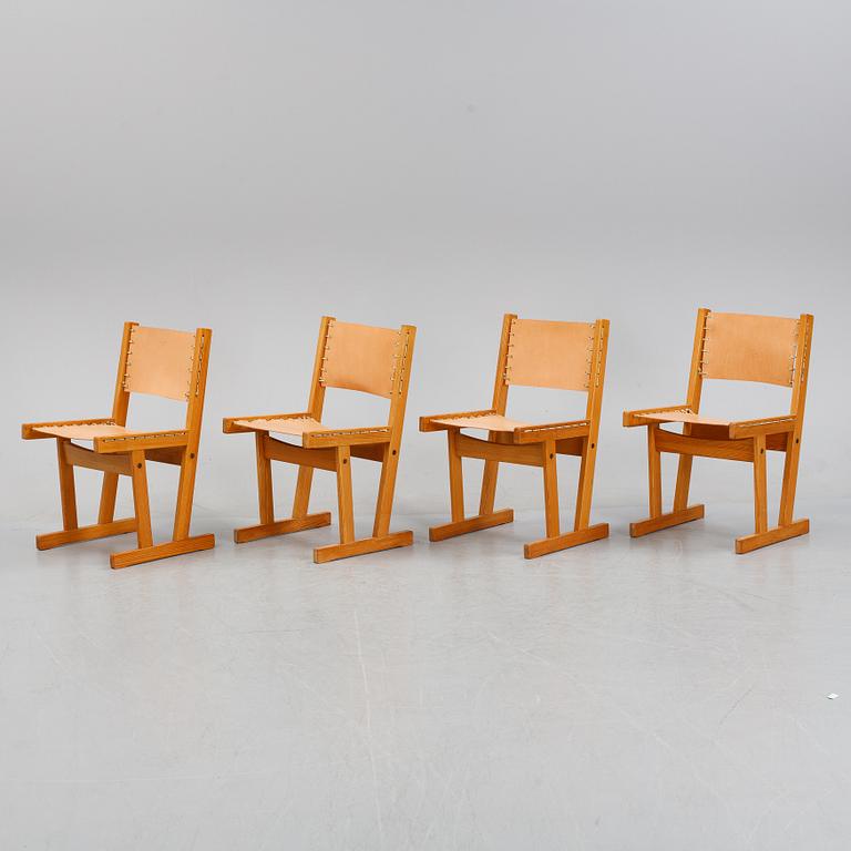 Four chairs by Svein Bjørneng for Bruksbo, Norway.