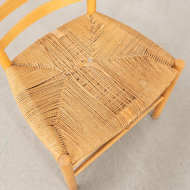 Kaare Klint, chairs, 6 +1 pcs, "The Church Chair", Denmark, second half of the 20th century.