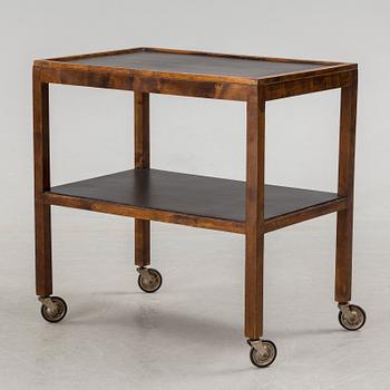 a serving trolley from the middle of the 20th century.