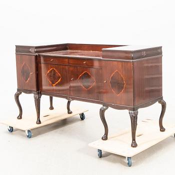 A Chippendale style mahogany sideboard from Mobila Malmö early 1900s.