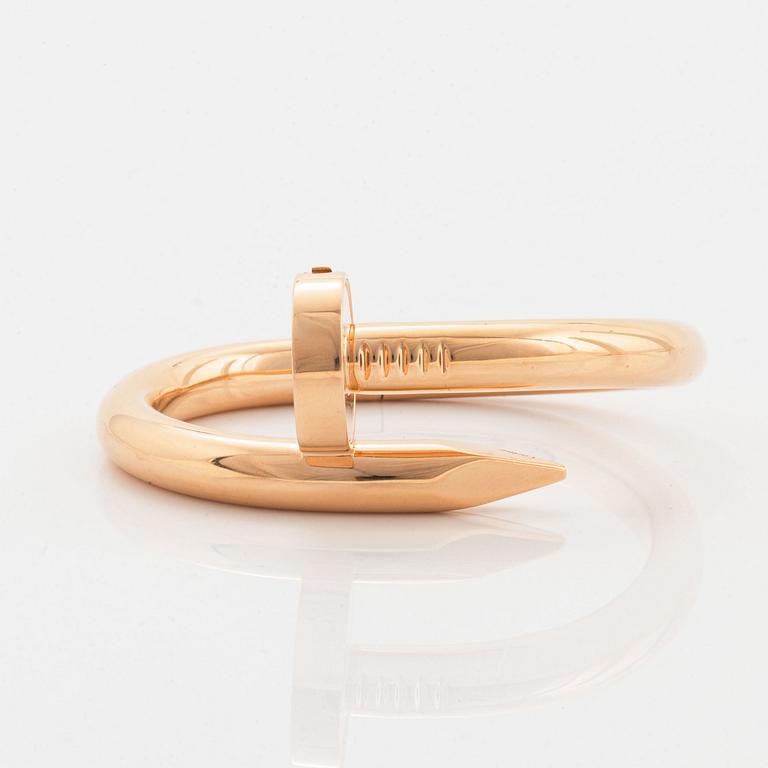 A Cartier bracelet "Juste en Clou" large model.