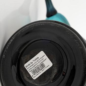 Oiva Toikka, An anniversary bird 2012, "Festive Catcher' , signed O. Toikka, Nuutajärvi 2012, numbered 732/2000.