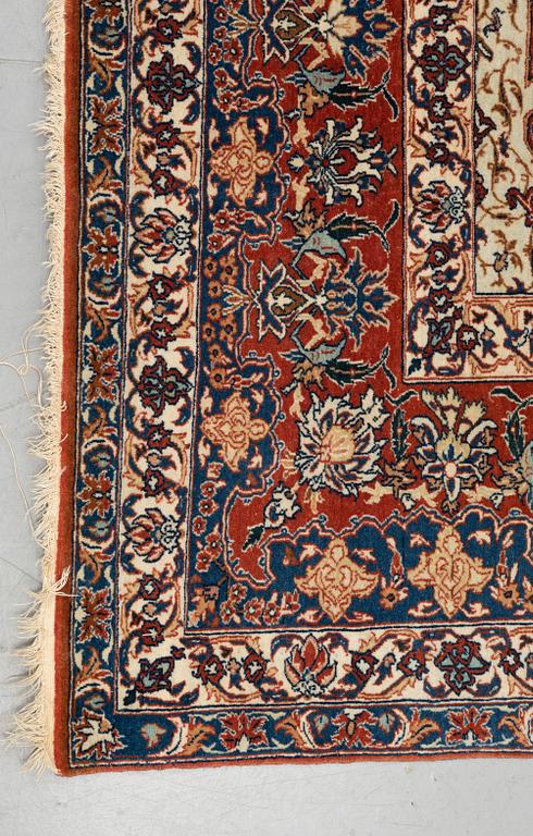 A carpet, semi-antique Esfahan, ca 375 x 252 cm.