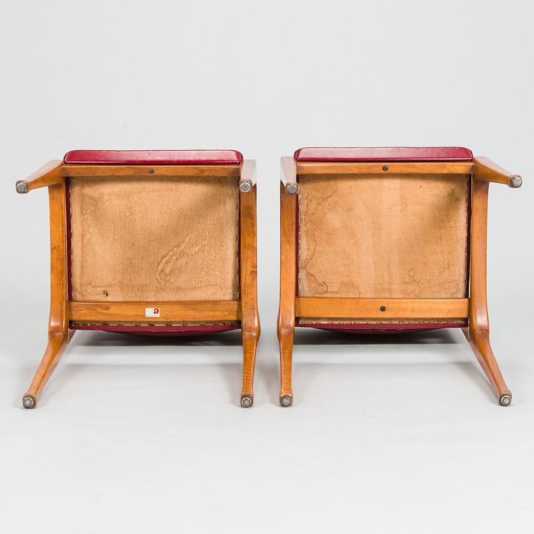 Carlo de Carli, Ten mid-20th century '693' dining chairs for Cassina, Italy.